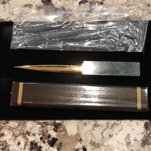 New Monarch Green Marble Letter Opener - Picture 5 of 9